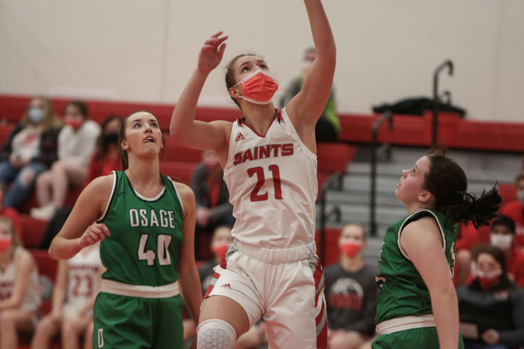 St. Ansgar girls basketball vs Osage - Hackbart